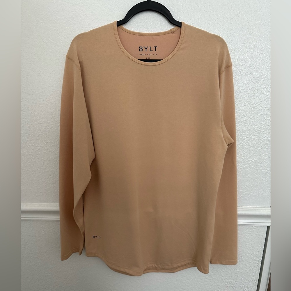 BYLT Drop Cut Long Sleeve - light nude color - size medium - only worn once!